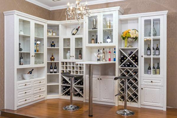 中国匠心品牌，福晶板材，酒柜设计