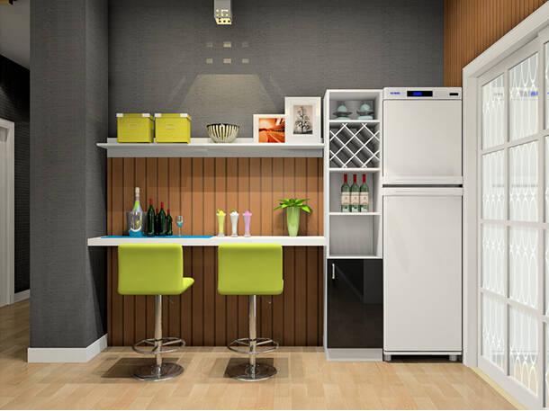 中国匠心品牌，福晶板材，酒柜设计