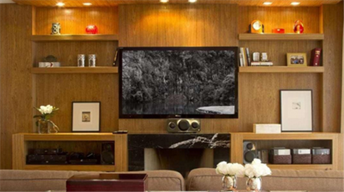 木饰面电视墙材质分类,福晶板材告诉您优缺点